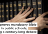 Texas’ new list of required readings for public schools, which includes biblical stories and excerpts, will begin to take effect in 2030. AP Photo/David Goldman